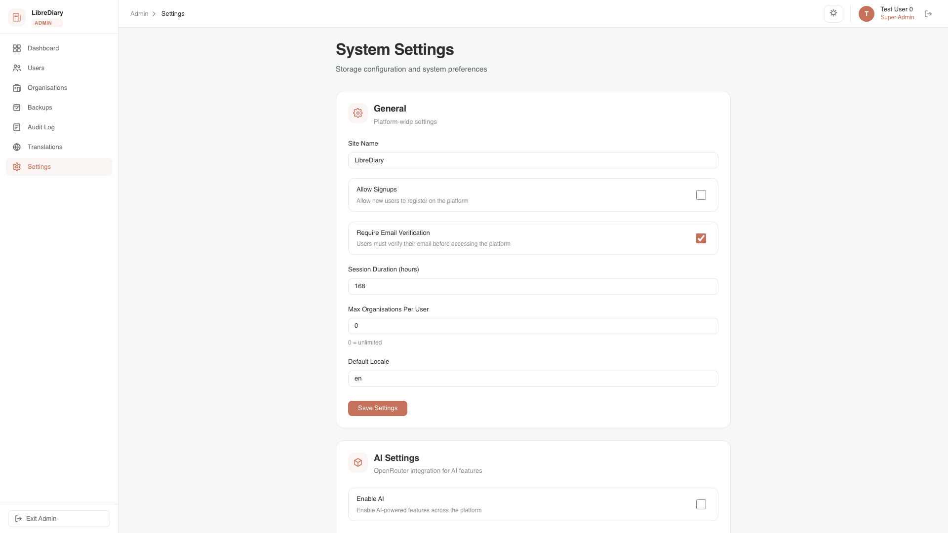 AI-powered Writing — LibreDiary feature preview