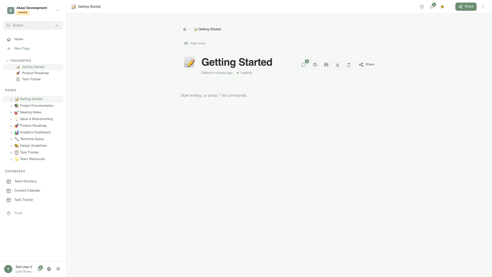 Block Editor — LibreDiary feature preview